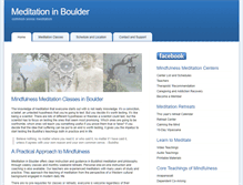 Tablet Screenshot of meditationinboulder.com